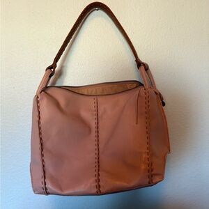 The Sak Elegant Pink Leather Shoulder Bag